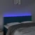 vidaXL LED posteljno vzglavje temno modro 144x5x78/88 cm žamet