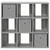 Kreveta s ladicama Siva Sonoma 73,5 x 24 x 69,5 cm