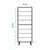 Hanah home Cipelarnik 50x135x38cm Hrast