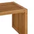 Vidaxl Vrtna stranska miza Rjava 70 x 37,5 x 35,5 cm Trden tikov les