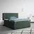 Boxspring Krevet Palace 180/200 cm , tamnozelena