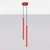 Sollux SL.2142 - Luster na sajli PASTELO 2xG9/8W/230V crvena