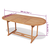 Vrtni stol 180 x 90 x 75 cm masivna tikovina