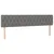 Vidaxl Box spring postelja z vzmetnico temno siva 180x200 cm blago