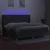 Vidaxl Box spring postelja z vzmetnico LED temno siva 200x200 cm blago