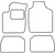 Textile car mats Kia Rio 2000-2005