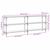 Konzolni stol crni 200 x 29 x 75 cm od konstruiranog drva