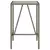 Vanjski barski stol sivi 70 x 70 x 110 cm od poliratana