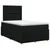 vidaXL Postelja boxspring z vzmetnico Črna 120 x 200 cm Blago