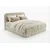 Oblazinjena postelja boxspring FORENA 140x200 cm kremna Vzmetnica: Vzmetnica Bonell