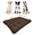 AIO FACTORY Pasja postelja PRESTIGE blazina 120x80 cm vodoodporna rjava
