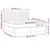 Vidaxl Box spring postelja z vzmetnico krem 180x200 cm blago