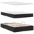 Krevet s od storage s madracem Crna 120 x 200 cm Baršun
