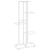 Stalak za cvijeće s 5 razina 43 x 22 x 98 cm bijeli metalni
