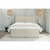 Bež tapecirani bračni krevet s prostorom za odlaganje s podnicom 200x200 cm Rico – Ropez
