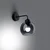 Sollux SL.1139 - Zidna lampa ALINO 1xE27/60W/230V crna