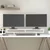 Stalak za monitor bijeli 100 x 27 x 14 cm od masivne borovine