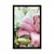 Plakat rožnata cvetoča lilija - 40x60 white