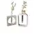 Aberto Design Set vaza Glamour Candle 6ST, 2 komada, Bela