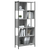 Regal za knjige boja hrasta 72x28x172 cm konstruirano drvo