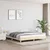 Vidaxl Posteljni okvir brez vzmetnice krem 180x200 cm blago