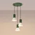 Sollux SL.1873 - Luster na sajli ESTRIA 3xE14/10W/230V pr. 30 cm zelena