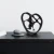 Aberto Design Dekorativna figura Love v2, 25 x 10 x 26 cm, Crna