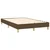 Vidaxl Box spring postelja z vzmetnico temno rjav 120x200 cm blago