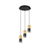 TRIO LIGHTING Visilica Robin 3xE27, 310630354, Crno-zlatna