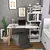 Hanah Home Vina White Radni sto 133x55x146.4cm, Bela
