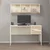 Hanah Home radni sto sa policom Ruby Desk + Shelf Set, Moonstone / orah