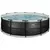 Frame Pool O 450 x 122 cm sa sustavom filtera s uloškom - Black Leather Style