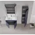 HANAH HOME Kupatilski ormarić sa umivaonikom i ogledalom (2 komada) Tivoli 85 695