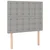 Vidaxl Box spring postelja z vzmetnico LED sv. siva 100x200 cm blago