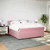 Vidaxl Box spring postelja z vzmetnico roza 180x200 cm žamet