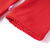 vidaXL Dječja majica dugih rukava s 3D natpisom crvena 92