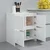 Vidaxl Komoda bela 70x41x75 cm iverna plošča