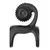 SuperLove Snail Vibrating Double Ring Black