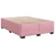 Vidaxl Box spring postelja z vzmetnico temno roza 140x200 cm žamet