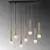 Opviq Luster Tempo-6022, 75x24cm 7xE27, Zlatne boje