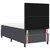 Vidaxl LED Box Spring Postelja Temno siva in bela 80 x 200 cm