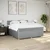 Vidaxl Box spring postelja z vzmetnico svetlo siva 180x200 cm blago