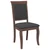 Vidaxl Jedilni stoli z blazinami 2 kosa Brown Solid Wood Rubber
