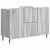 Kreveta Siva sonoma 89 x 34,5 x 62 cm Konstruirano drvo