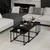 Hanah Home klub sto Levada 9307, 90,45,45 cm, crni