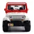 Avtomobilček Jurassic World Jeep Wrangler 1992 Jada kovinski z odpirajočimi elementi in gumiranimi kolesi dolžina 19 cm 1:24