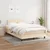Vidaxl Box spring postelja z vzmetnico krem 120x190 cm blago
