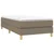 Vidaxl Box spring postelja z vzmetnico taupe 80x200 cm blago