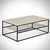 Wallity Klub sto Etna 95x43x55cm Hrast