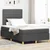 Vidaxl LED Box Spring Postelja Temno siva 120 x 190 cm blago